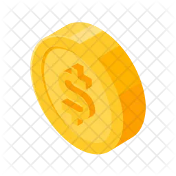 Dollar Coin  Icon