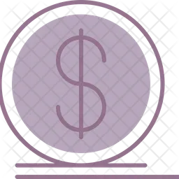 Dollar Coin  Icon