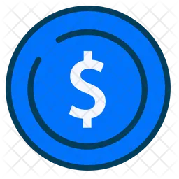 Dollar Coin  Icon