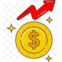 Dollar Coin Growth  Icon