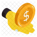 Dollar Coin Cash Coin Money Coin Icon