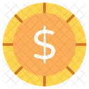 Dollar Coin Currency Coin Cash アイコン