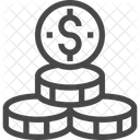 Dollar Coin  Icon