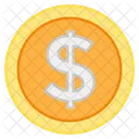 Dollar Coin Cash Money Icône