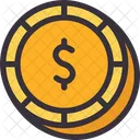Dollar Coin  Icon