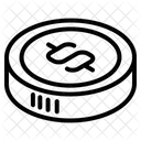 Dollar coin  Icon