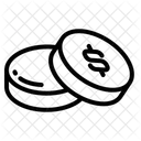 Dollar coin  Icon