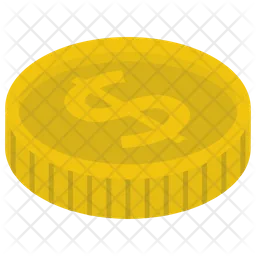 Dollar Coin Money  Icon