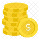 Dollar Coins Economy Currency Icon