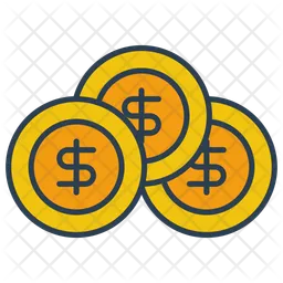 Dollar coins  Icon