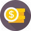 Cash Coins Dollar Icon