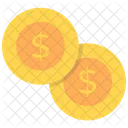 Dollar Coins Currency Coins Cash Icon
