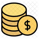 Money Dollar Coins Finance Icon