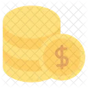 Money Dollar Coins Finance Icon