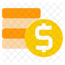 Coins Bank Commerce Icon