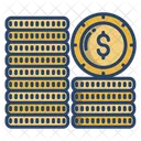 Dollar Coins Coin Stack Dollar Icon