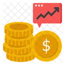 Dollar Coins Bucks Money Icon