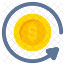 Dollar Coins Cash Coins Money Coins Icon