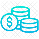 Dollars Coins Money Icon