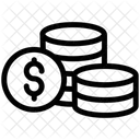 Dollars Coins Money Icon