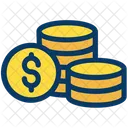 Dollars Coins Money Icon