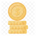 Dollar Coins Currency Coins Cash Icon