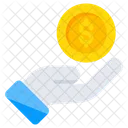 Dollar Coins Cash Coins Money Coins Icon