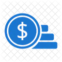 Dollar Coins Stacked Coin Money Icon