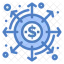 Money Network Distribution Dividends Icon