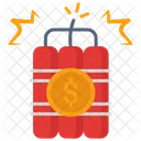 Dollar Crash Money Currency Icon