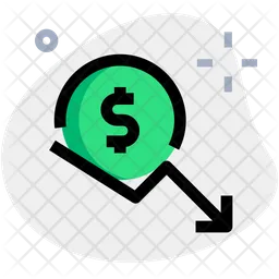 Dollar Decrease  Icon