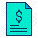 Dollar Document  Icon