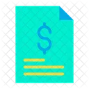 Dollar Document  Icon