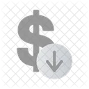 Dollar Down  Icon