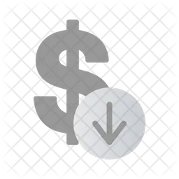 Dollar Down  Icon