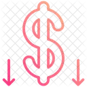 Dollar Down Icon