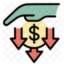 Dollar Down  Icon