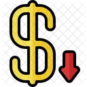 Dollar Down  Icon