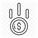Dollar Drop Money Bill Icon