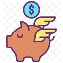 Minvestment Dollar Ersparnisse Sparschwein Icon