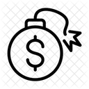 Dollar Explosion Dollar Bomb Dollar Icon