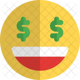 Dollar Eyes Emoji Icon