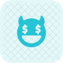 Dollar Eyes Devil Icon