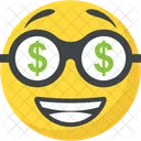 Dollar Emoji Greedy Icon