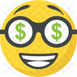 Dollar Eyes Emoji  Icon
