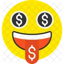 Dollar Face Emoji Icon