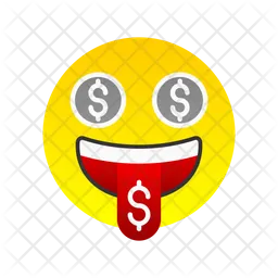 Dollar Face Emoji Emoji Icon