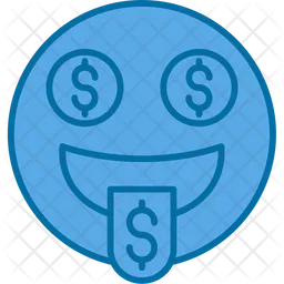 Dollar Face Emoji Emoji Icon