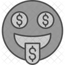 Dollar Face Emoji  Icon
