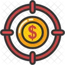 Dollar-Fadenkreuz  Symbol